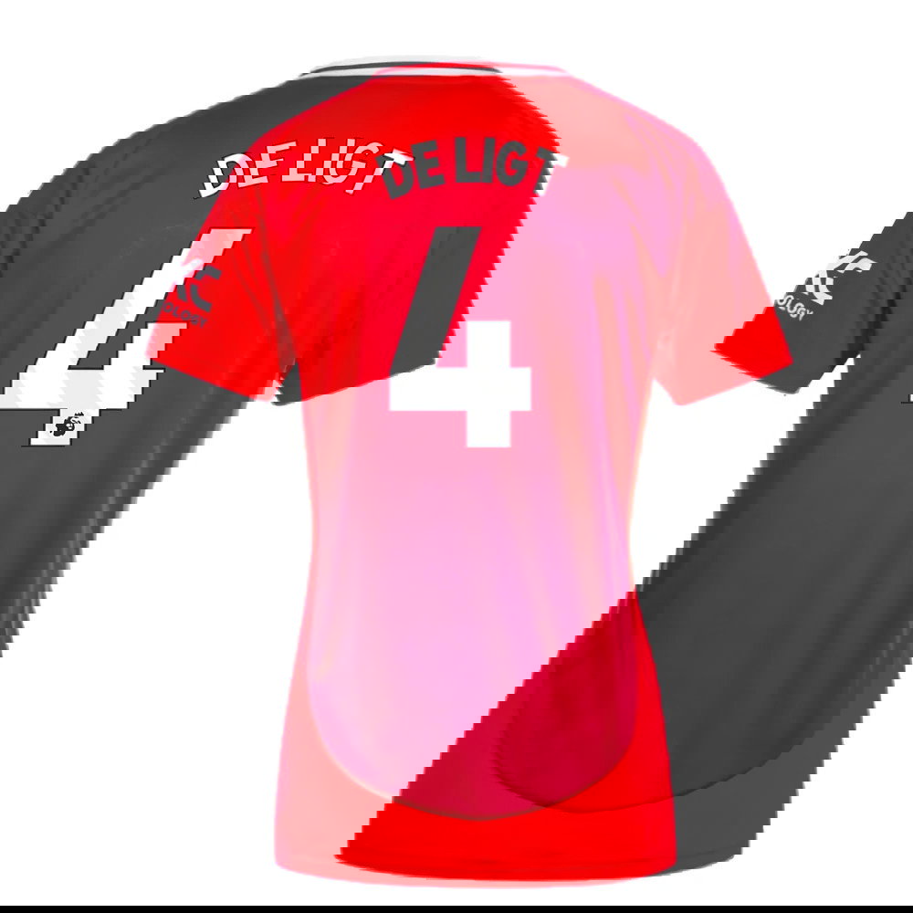 2024-2025 Man Utd Home Shirt (Womens) (De Ligt 4)