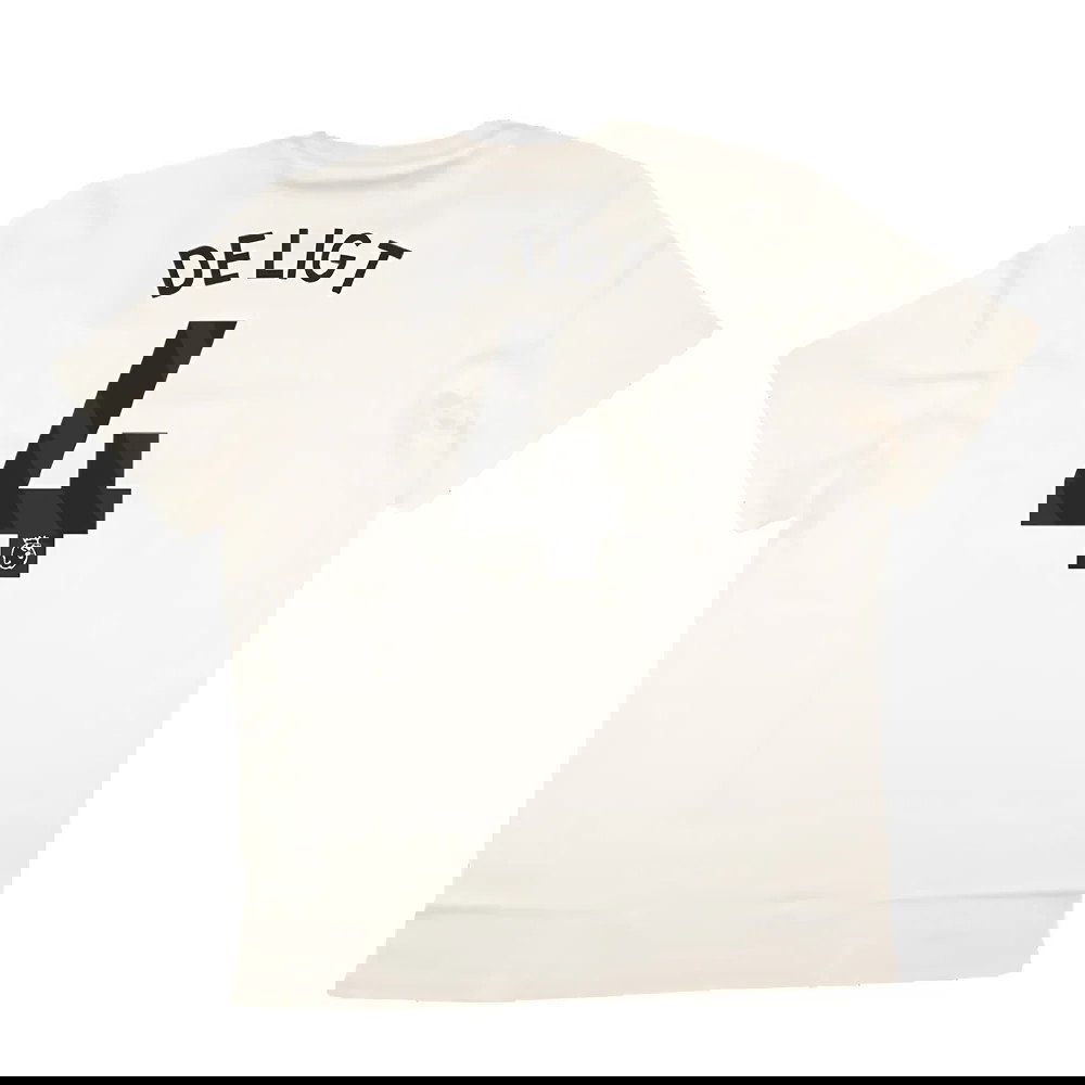 2024-2025 Man Utd SZN Graphic Tee (Cream White) (De Ligt 4)
