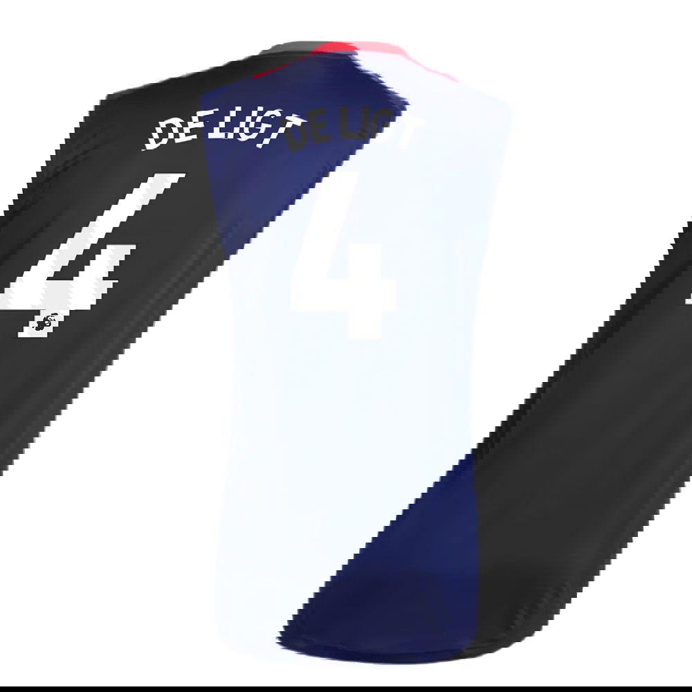 2024-2025 Man Utd Sleeveless Jersey (Night Indigo) (De Ligt 4)