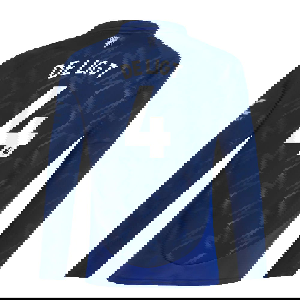 2024-2025 Man Utd Long Sleeve Away Shirt (Kids) (De Ligt 4)