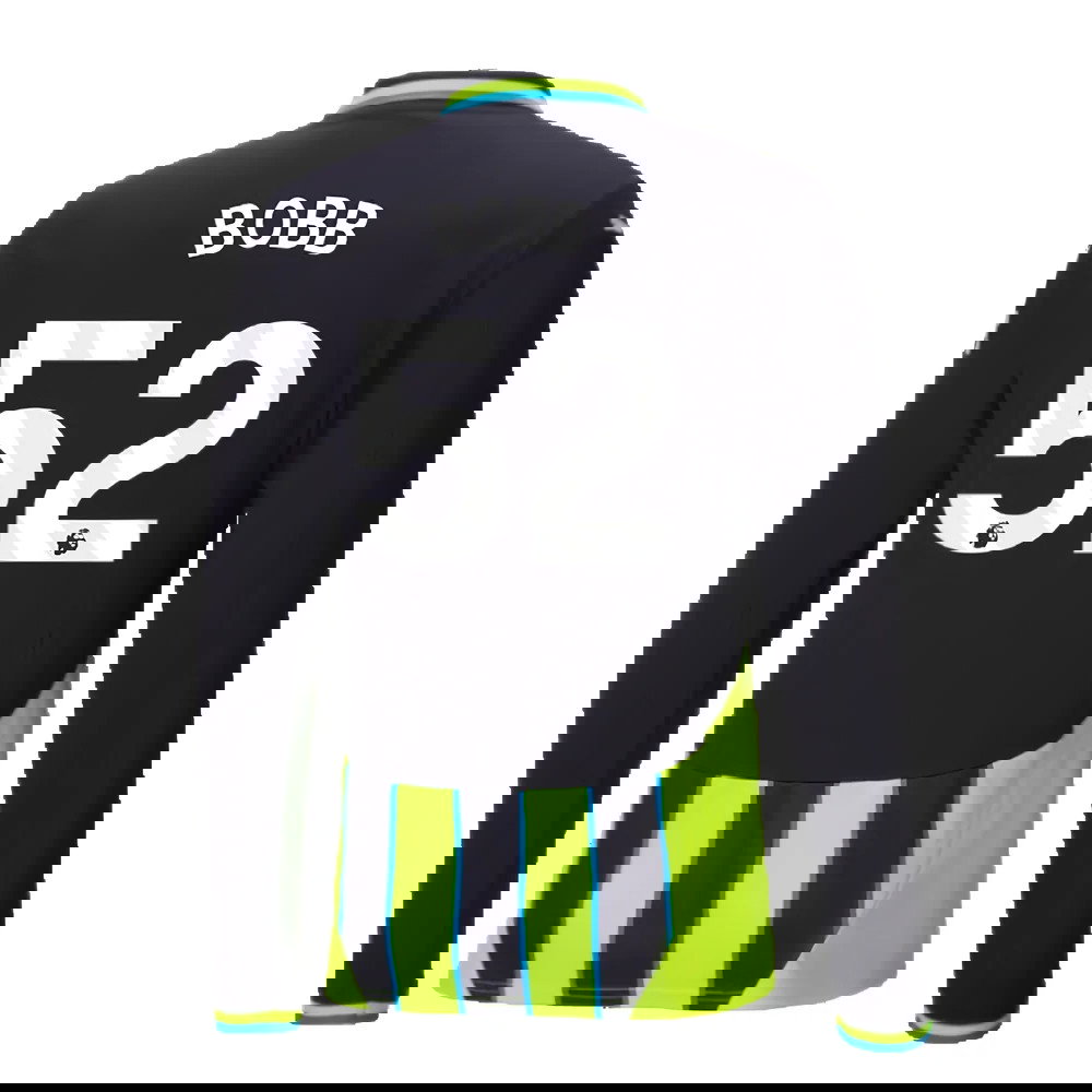 2024-2025 Man City Away Long Sleeve Shirt (Bobb 52)