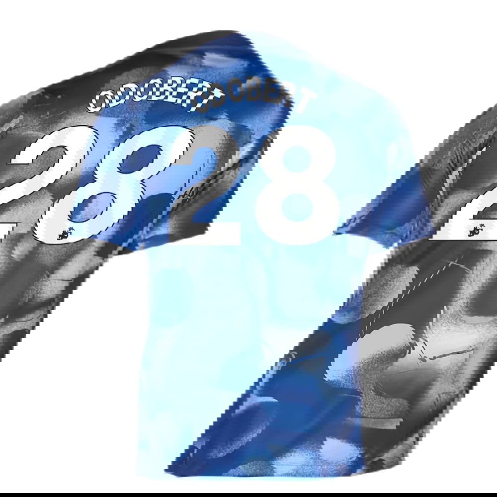 2024-2025 Tottenham Pre-Match Shirt (Binary Blue) (Odobert 28)