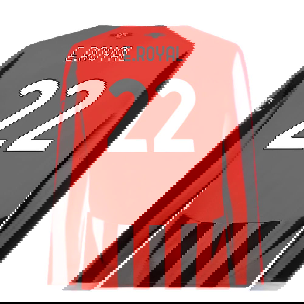 2024-2025 AC Milan Home Long Sleeve Shirt (E.Royal 22)