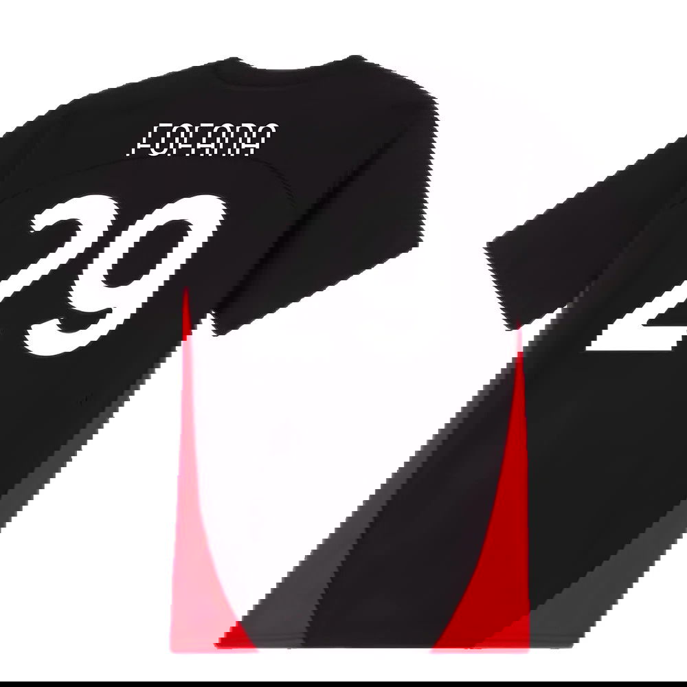 2024-2025 AC Milan Training Shirt (Black) - Kids (Fofana 29)