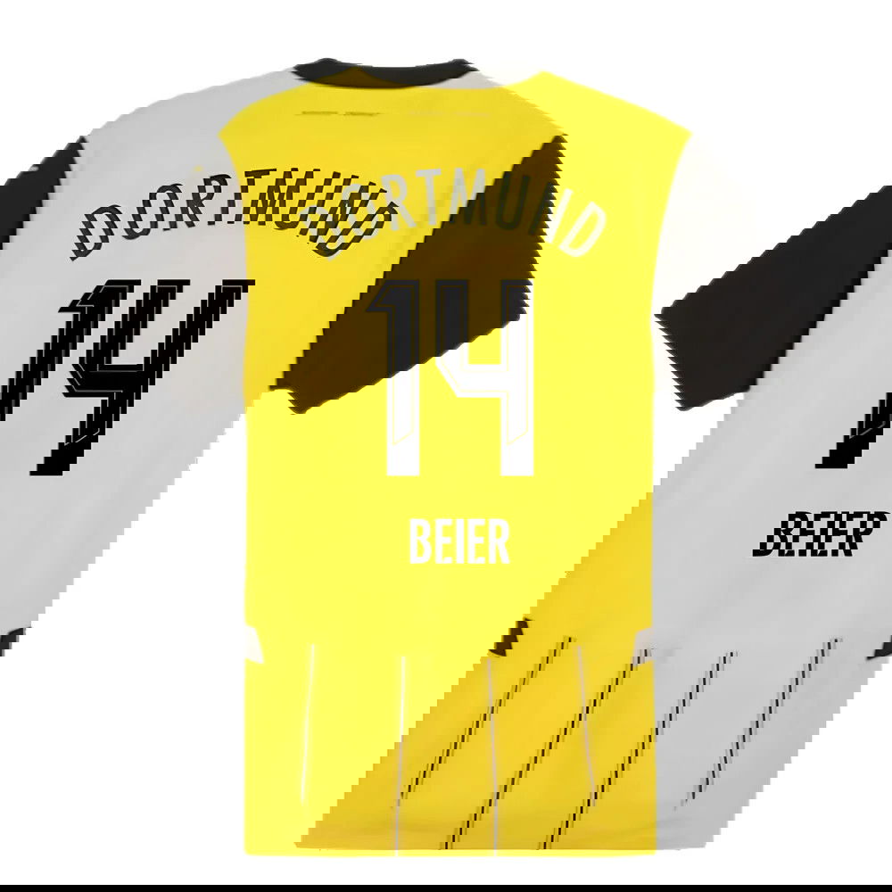 2024-2025 Borussia Dortmund Authentic Home Shirt (Beier 14)