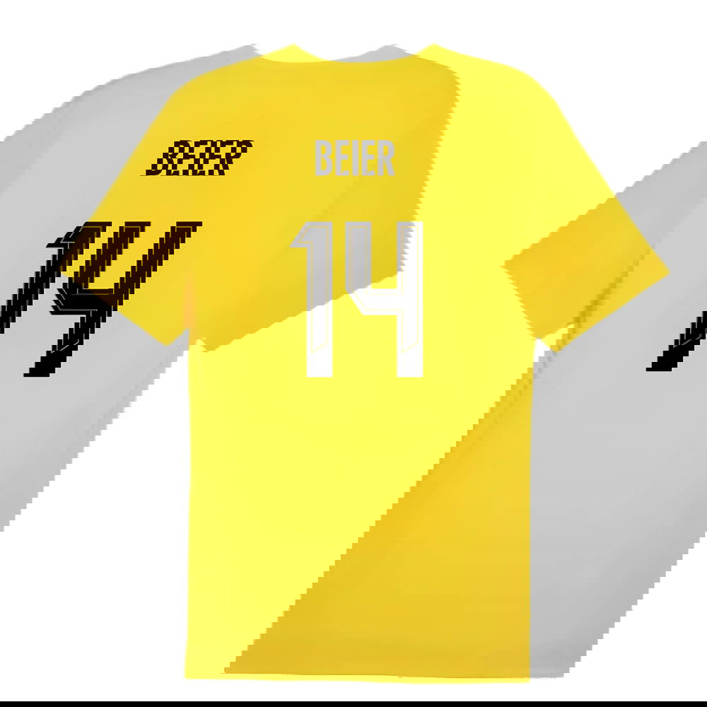2024-2025 Borussia Dortmund Training Shirt (Yellow) (Beier 14)