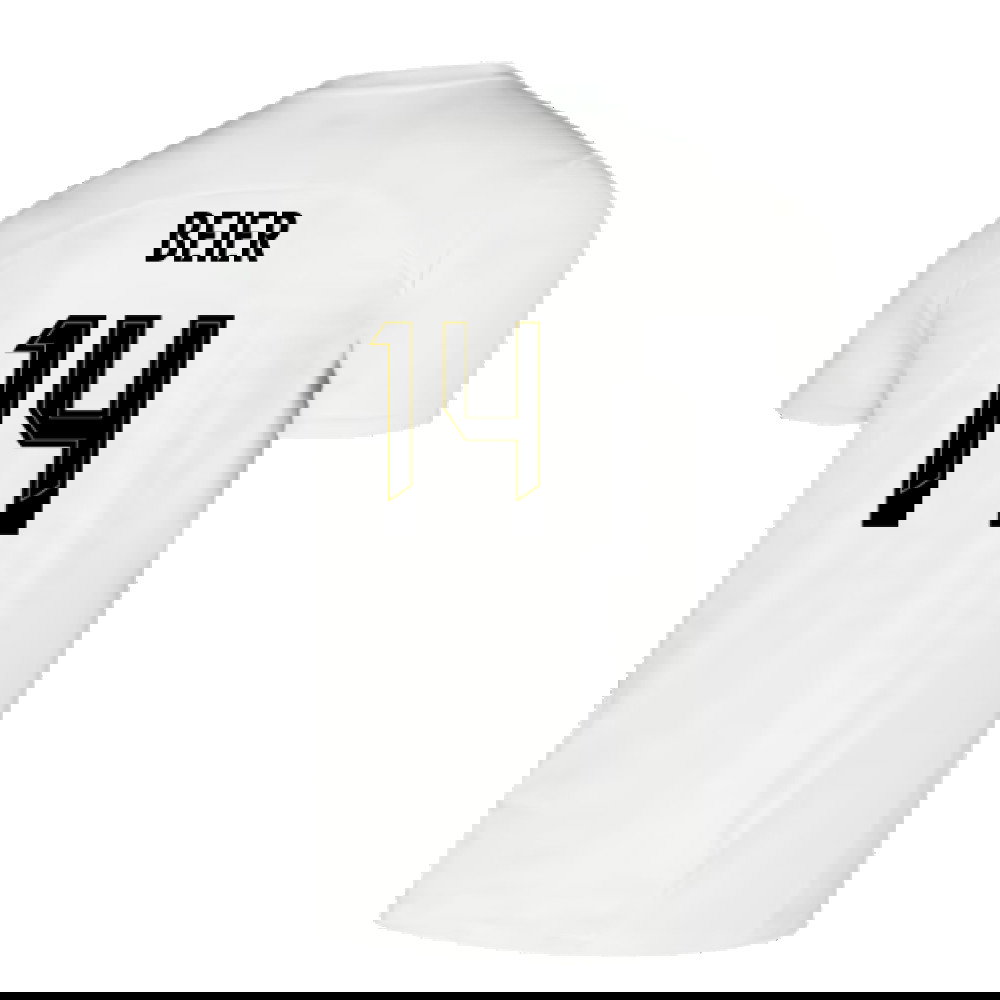 2024-2025 Borussia Dortmund Pre-Match Shirt (White) (Beier 14)