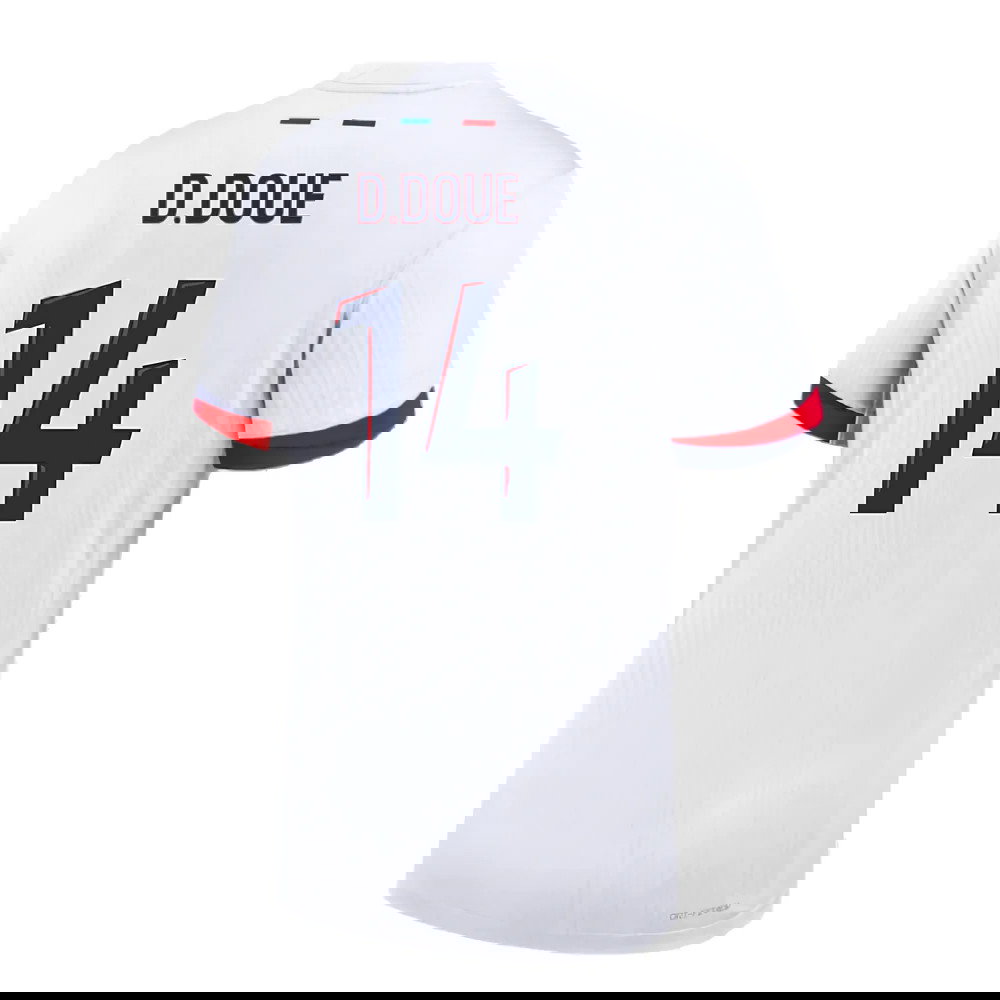 2024-2025 PSG Away Authentic Dri-ADV Shirt (D.Doue 14)