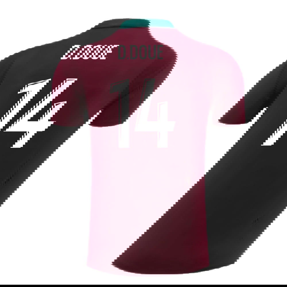 2024-2025 PSG Strike Dri-Fit Training Shirt (Bordeaux) - Kids (D.Doue 14)