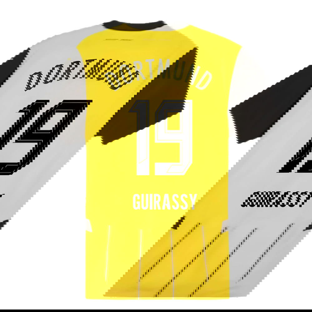 2024-2025 Borussia Dortmund Authentic Home Shirt (Guirassy 19)