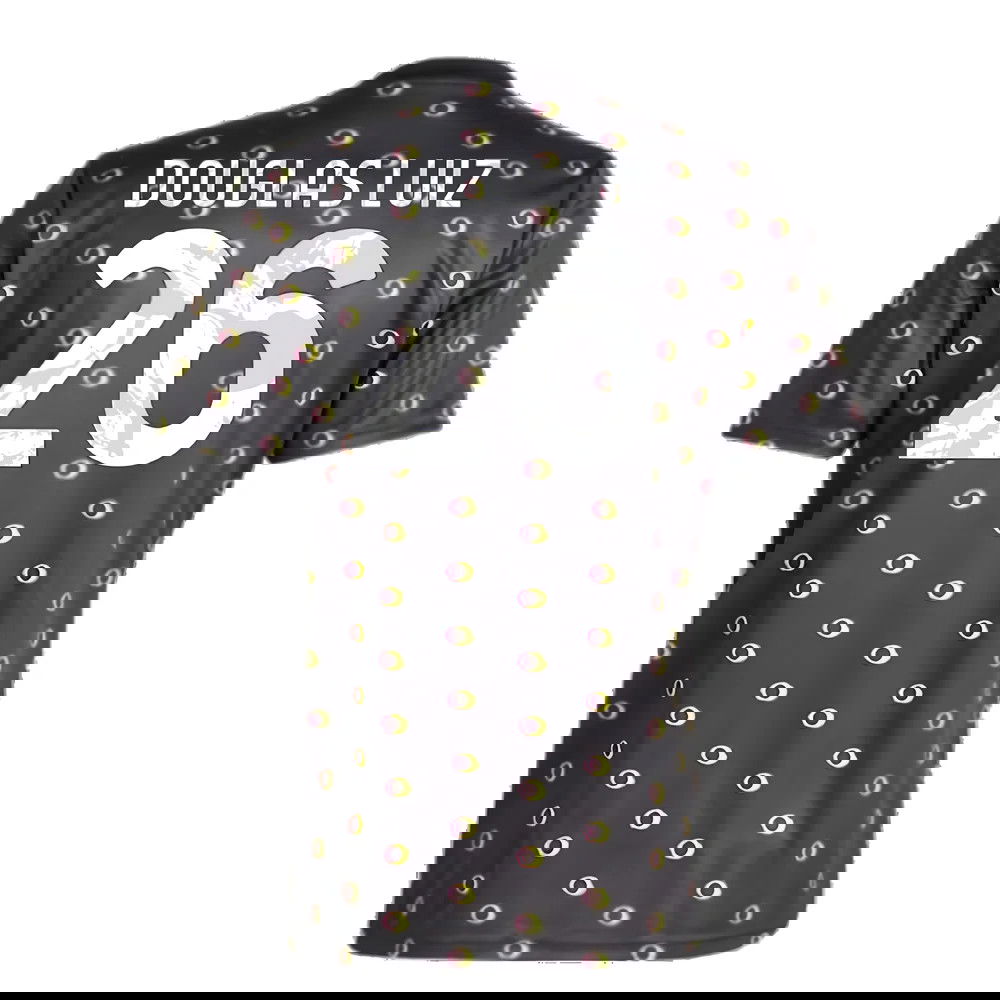 2024-2025 Juventus Pre-Match Shirt (Black) (Douglas Luiz 26)