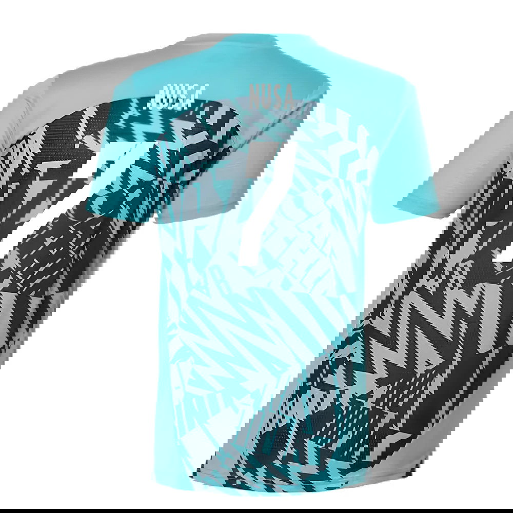 2024-2025 Red Bull Leipzig Pre-Match SS Shirt (Aqua) (Nusa 7)