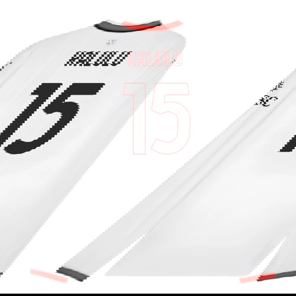 2024-2025 AC Milan Away Long Sleeve Shirt (Kalulu 15)