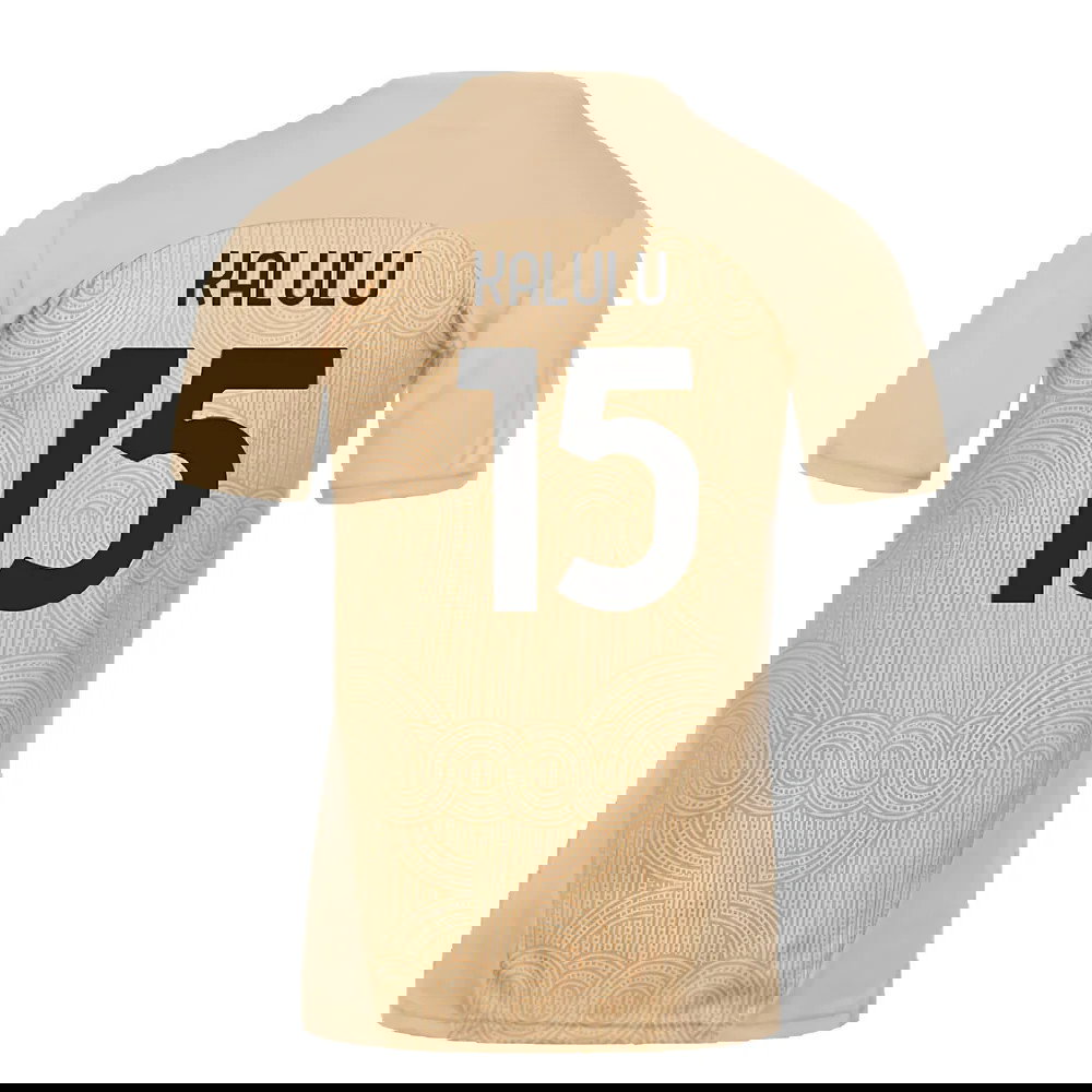 2024-2025 AC Milan Pre-Match Shirt (Putty) (Kalulu 15)