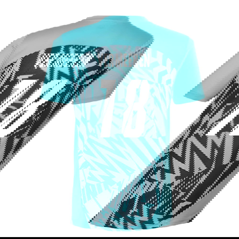 2024-2025 Red Bull Leipzig Pre-Match SS Shirt (Aqua) (Vermeeren 18)