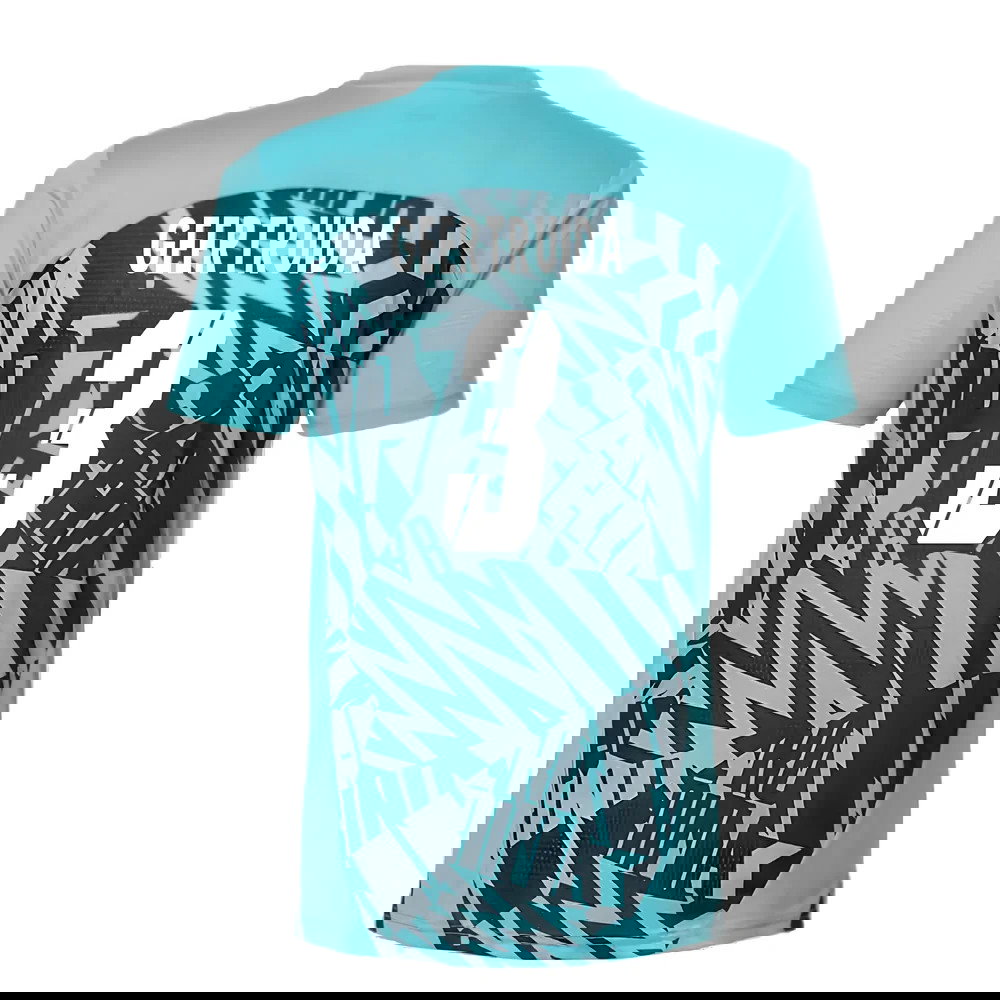 2024-2025 Red Bull Leipzig Pre-Match SS Shirt (Aqua) (Geertruida 3)