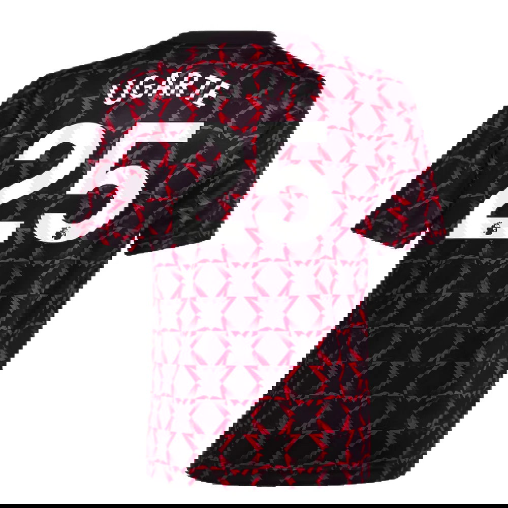 2024-2025 Man Utd Pre-Match Shirt (Black) - Kids (Ugarte 25)