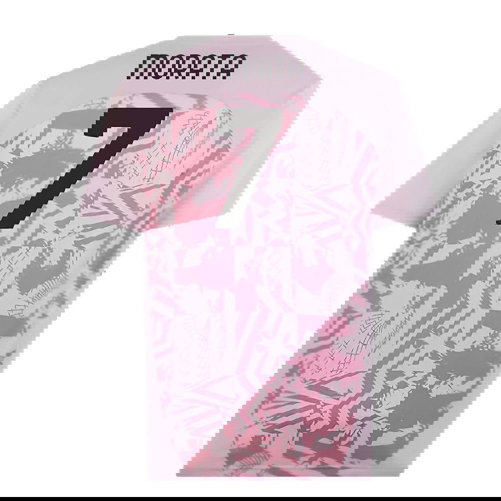 2024-2025 AC Milan Pre-Match Shirt (Grape) (Morata 7)