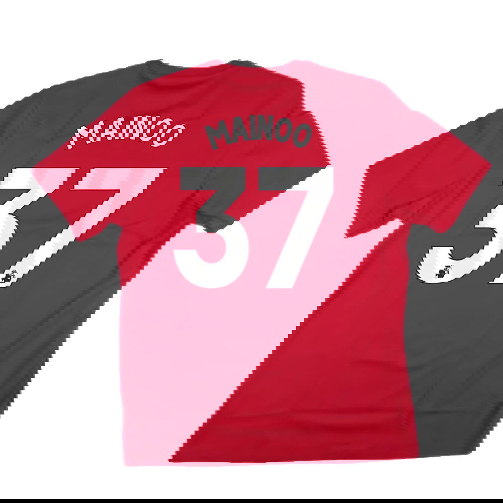 2024-2025 Man Utd DNA Graphic Tee (Red) (Mainoo 37)