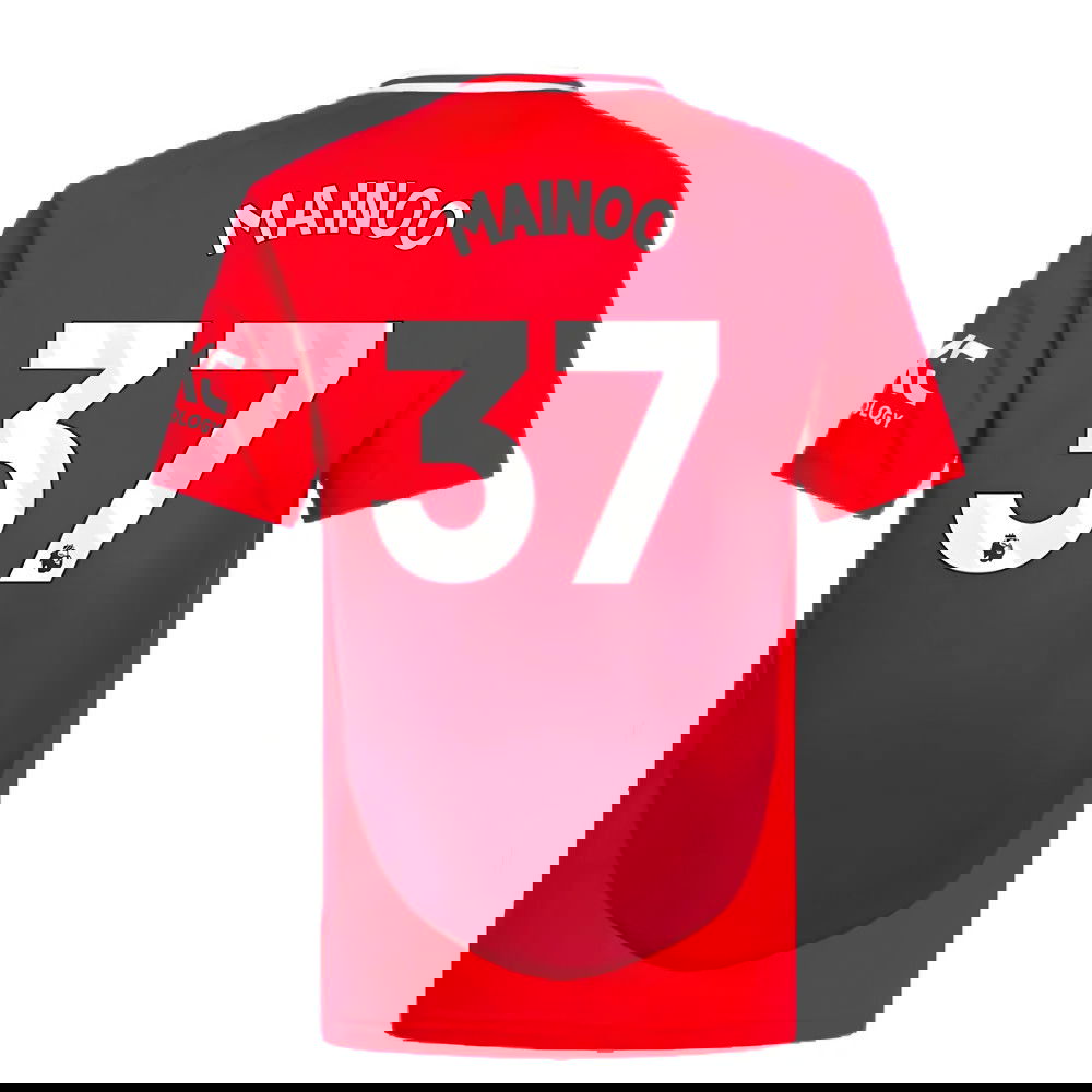 2024-2025 Man Utd Home Shirt (Kids) (Mainoo 37)