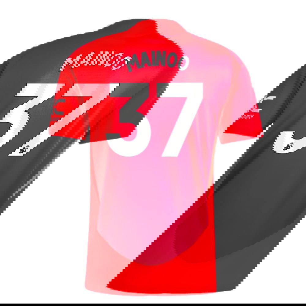 2024-2025 Man Utd Authentic Home Shirt (Mainoo 37)