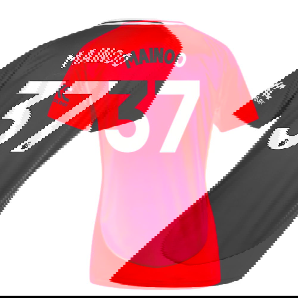 2024-2025 Man Utd Home Shirt (Womens) (Mainoo 37)