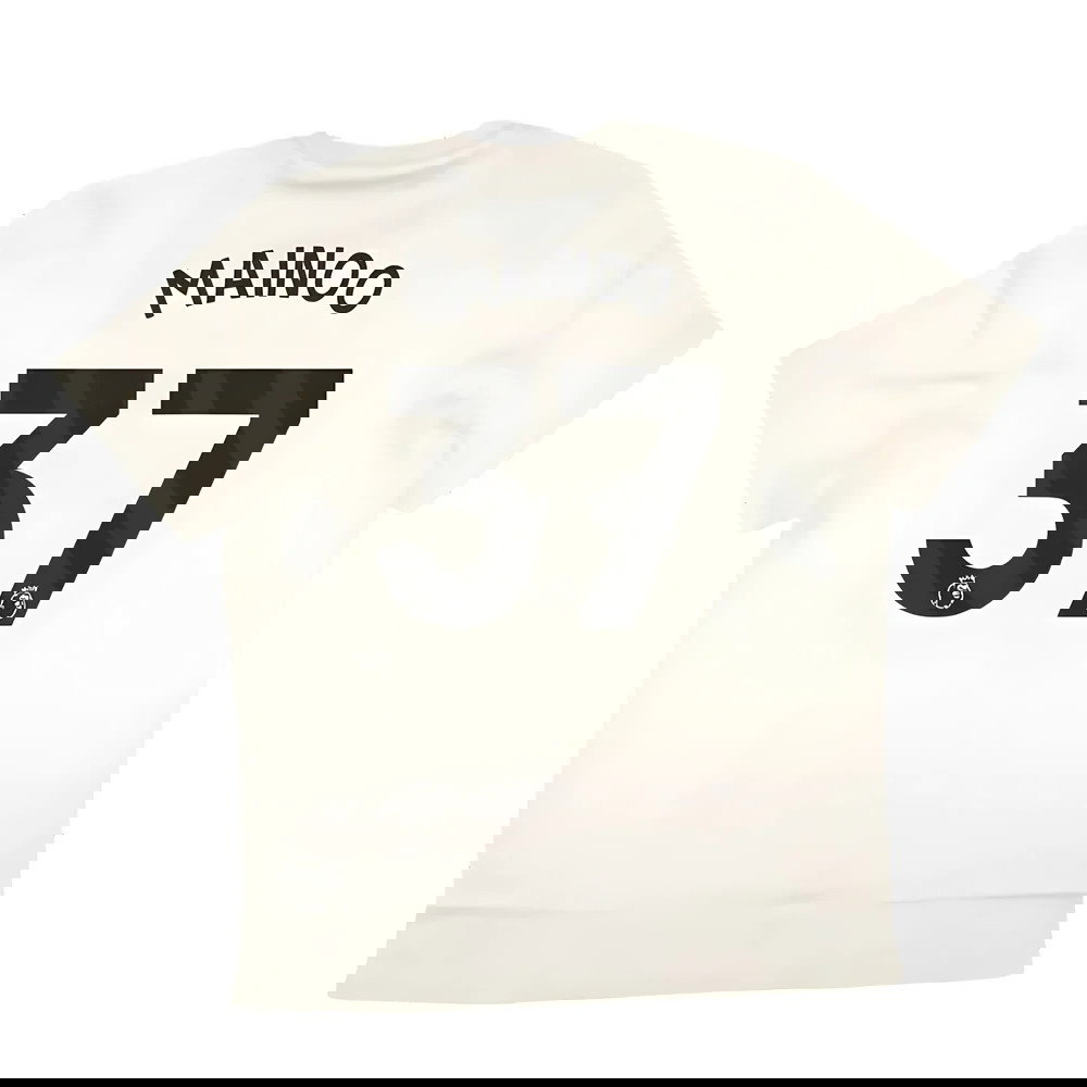2024-2025 Man Utd SZN Graphic Tee (Cream White) (Mainoo 37)