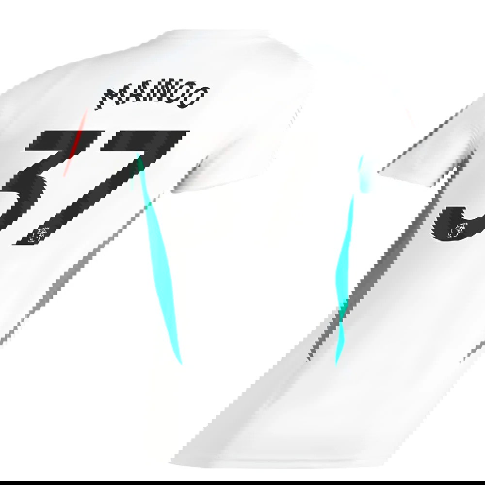 2023-2024 Man Utd Training Jersey (White) - Ladies (Mainoo 37)