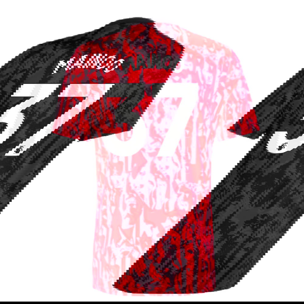 2023-2024 Man Utd Pre-Match Shirt (Red) (Mainoo 37)