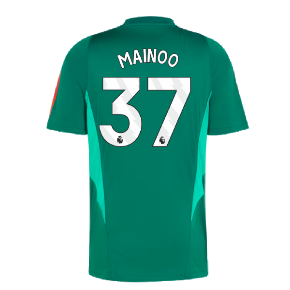 2023-2024 Man Utd Training Shirt (Green) (Mainoo 37)