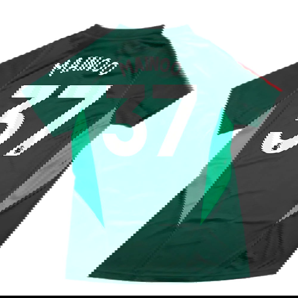 2023-2024 Man Utd Training Shirt (Green) - Ladies (Mainoo 37)