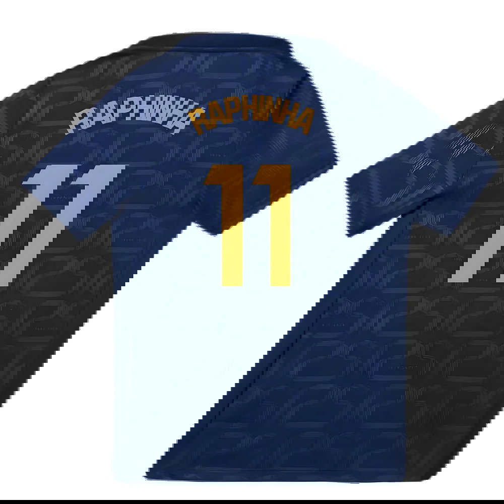 2024-2025 Barcelona Pre-Match Training Shirt (Navy) - Kids (Raphinha 11)