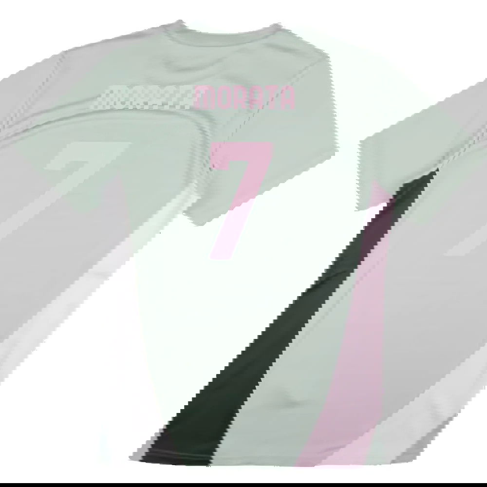 2024-2025 AC Milan Training Shirt (Green Fog) (Morata 7)