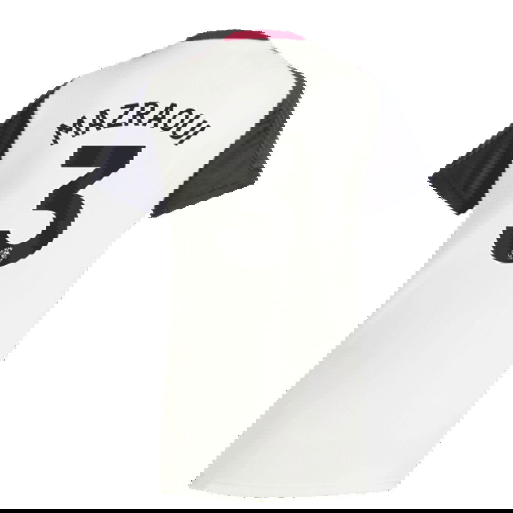 2025 Man Utd Training Jersey (Off White) - Womens (Mazraoui 3)
