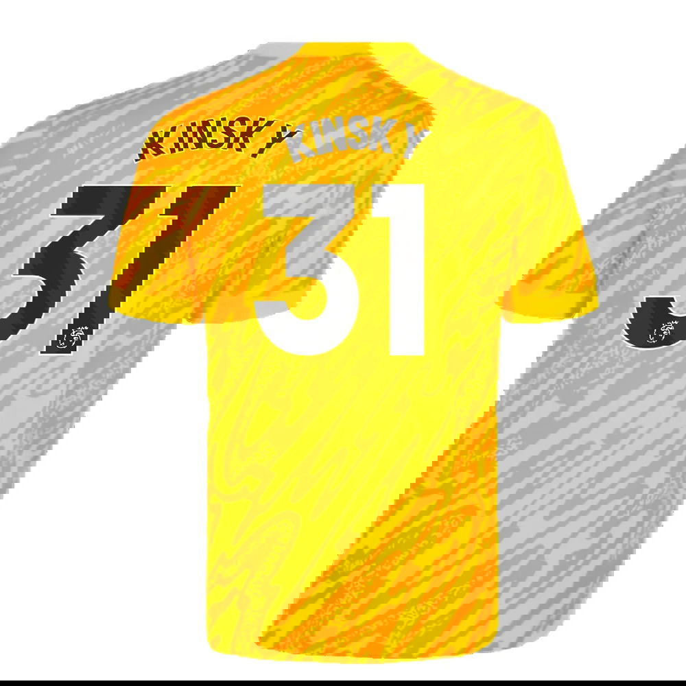 2024-2025 Tottenham Hotspur Goalkeeper Home Shirt (Yellow) (Kinsky 31)