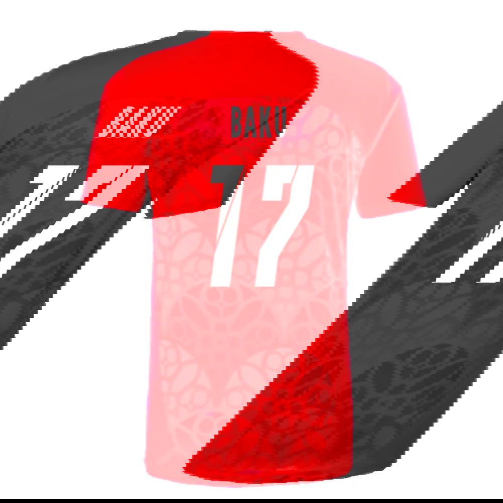 2024-2025 Red Bull Leipzig Pre-Match Shirt (Red) (Baku 17)