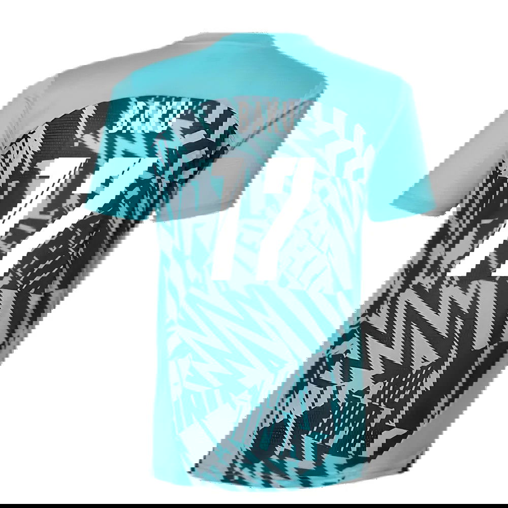 2024-2025 Red Bull Leipzig Pre-Match SS Shirt (Aqua) (Baku 17)