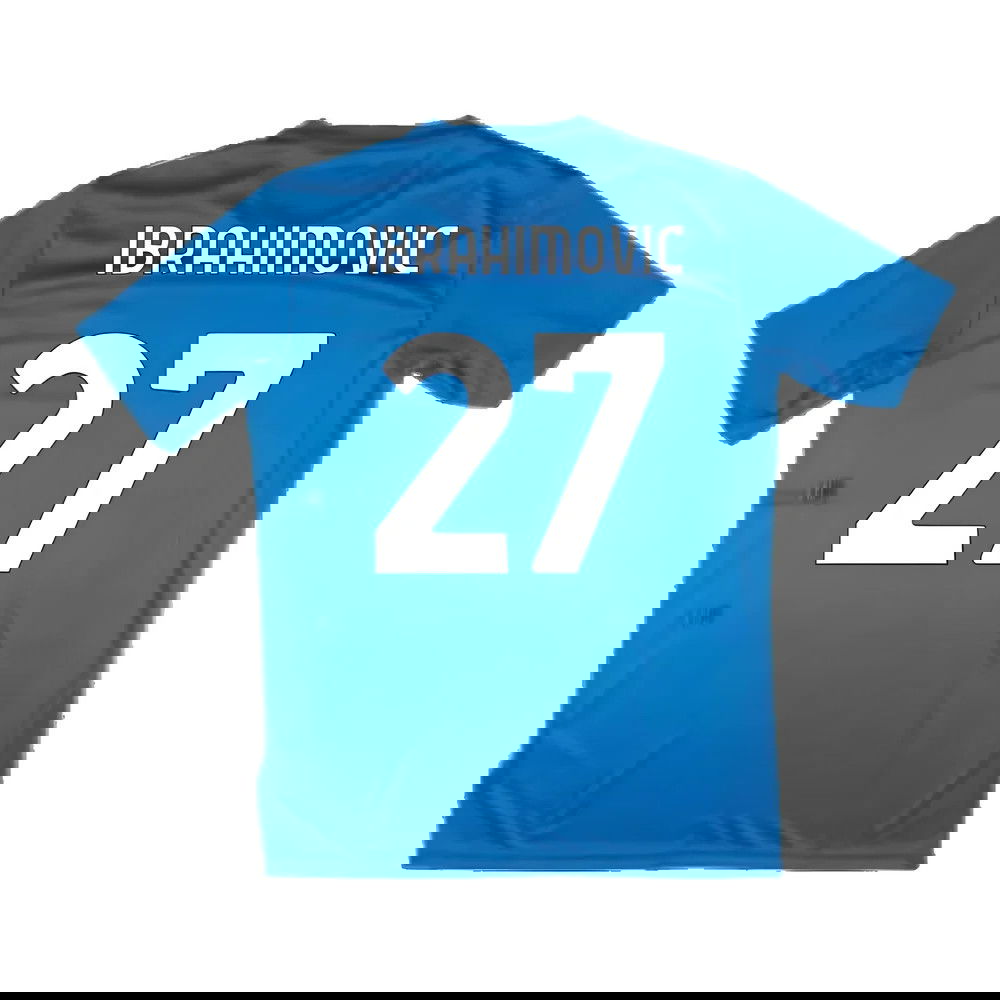 2024-2025 Lazio Graphic Training Shirt (Royal) (Ibrahimovic 27)