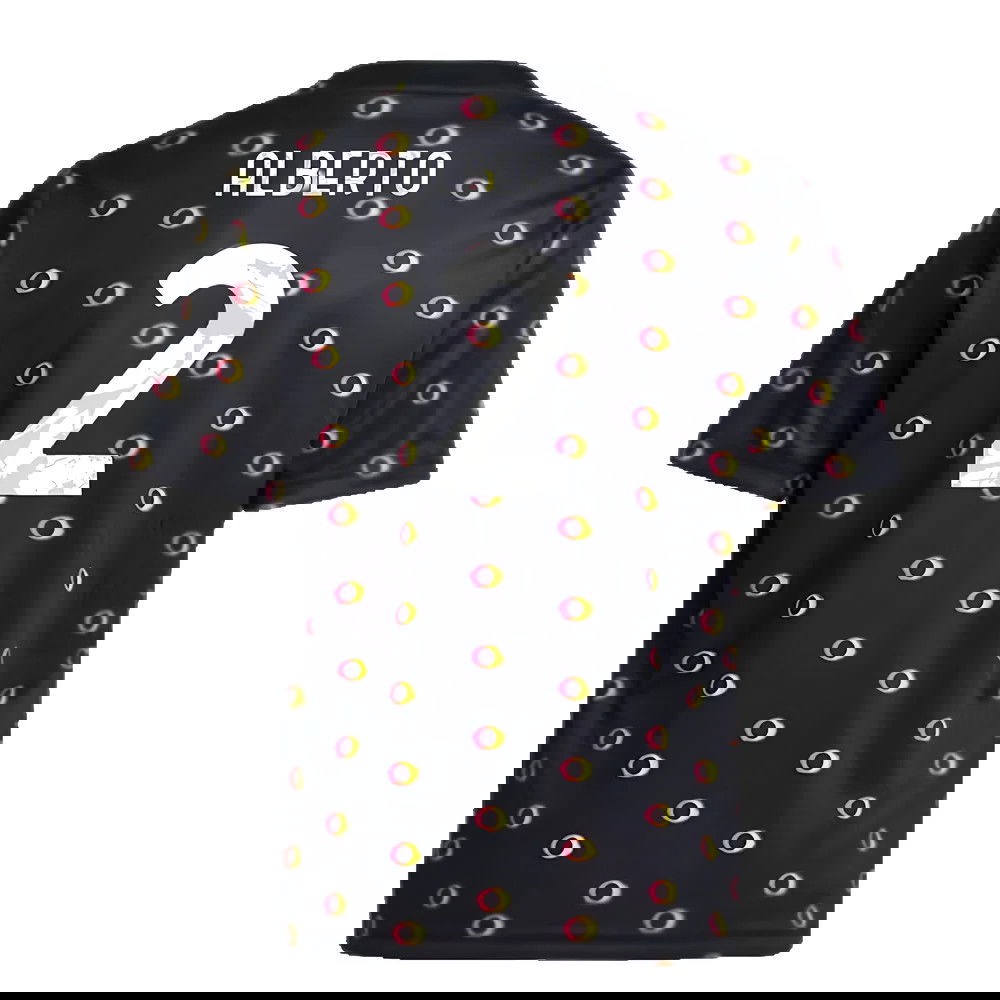 2024-2025 Juventus Pre-Match Shirt (Black) - Kids (Alberto 2)