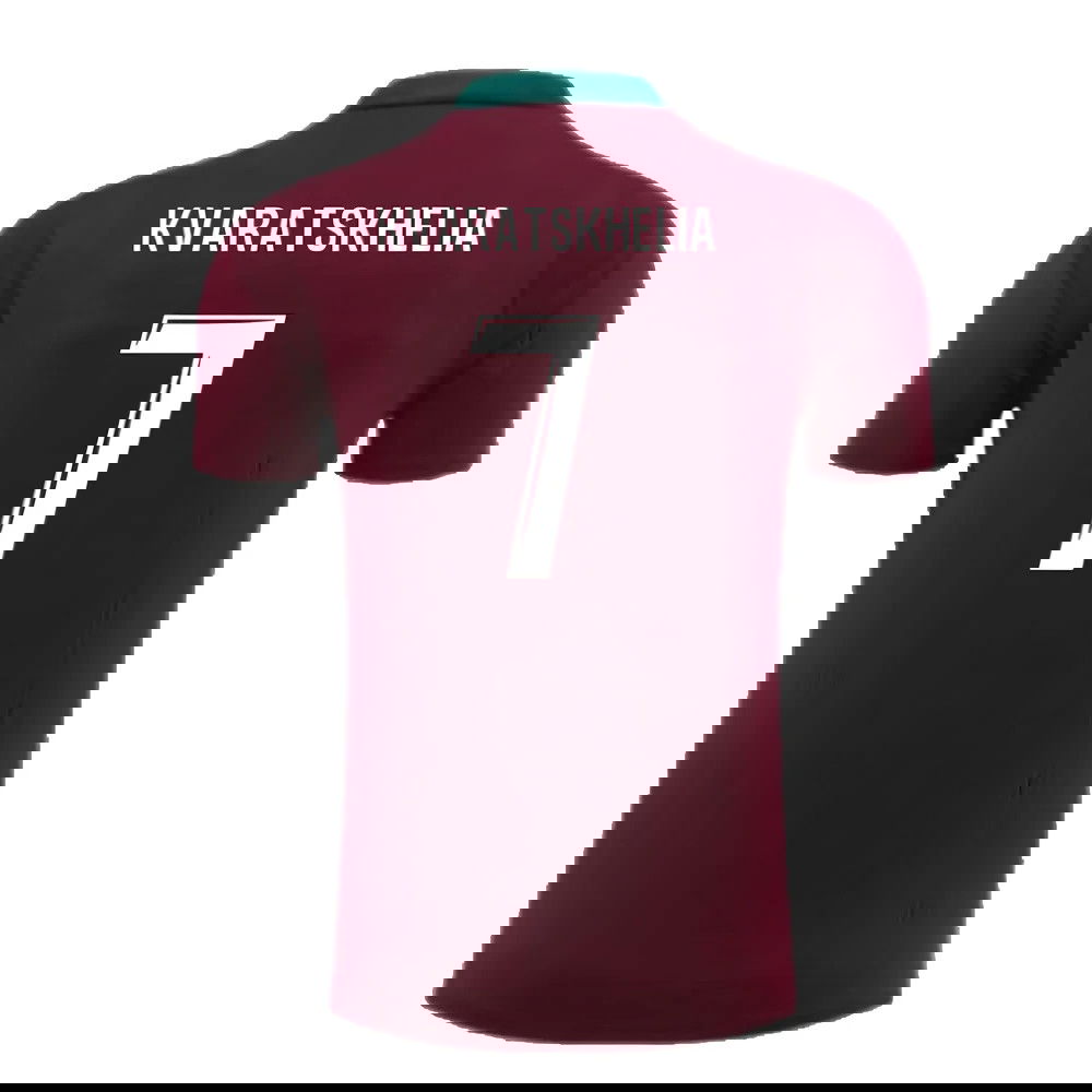 2024-2025 PSG Strike Dri-Fit Training Shirt (Bordeaux) - Kids (Kvaratskhelia 7)