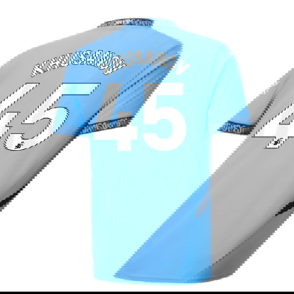 2024-2025 Man City Home Shirt (Khusanov 45)