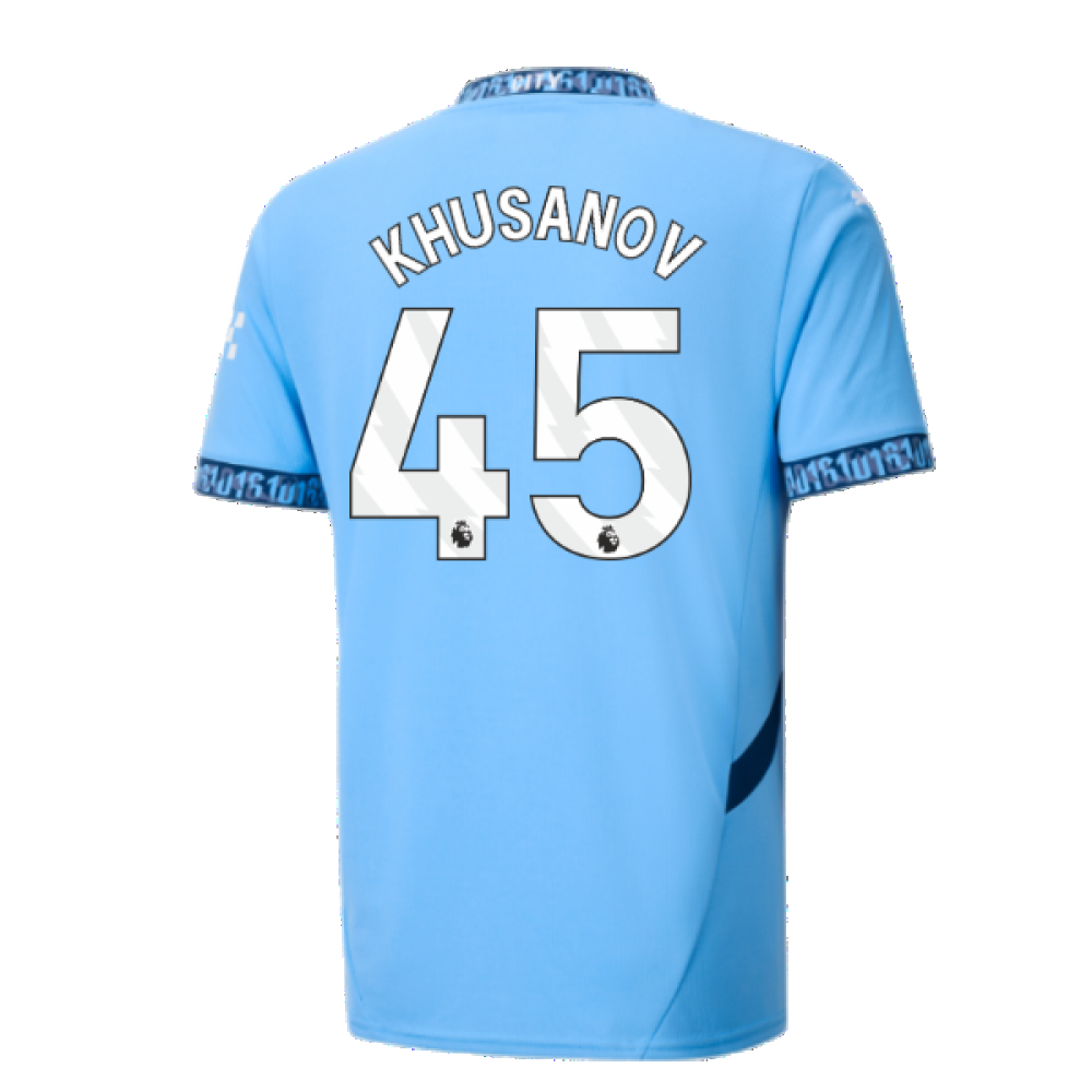 2024-2025 Man City Home Shirt (Khusanov 45)