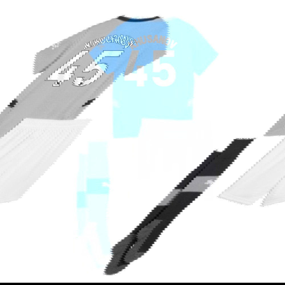 2024-2025 Man City Home Mini Kit (Khusanov 45)