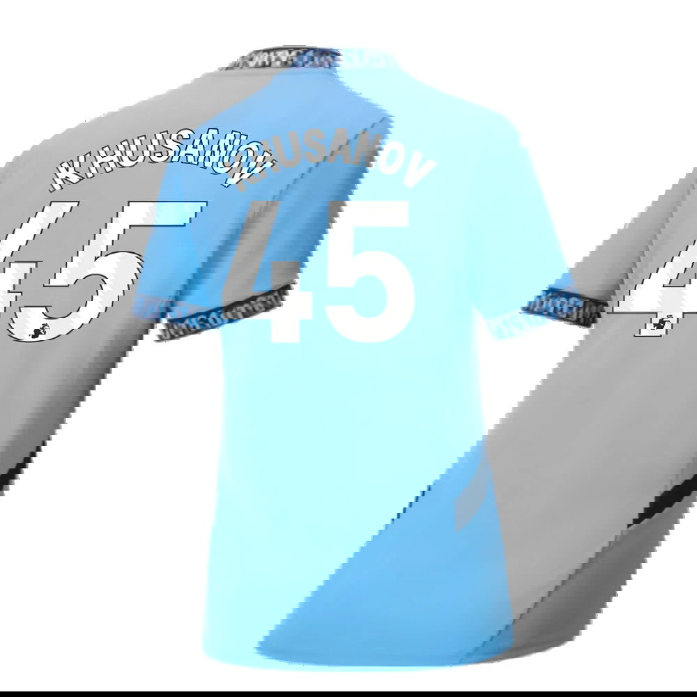 2024-2025 Man City Home Shirt (Womens) (Khusanov 45)