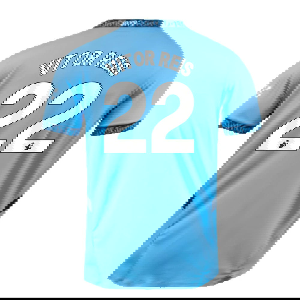 2024-2025 Man City Home Authentic Shirt (Vitor Reis 22)