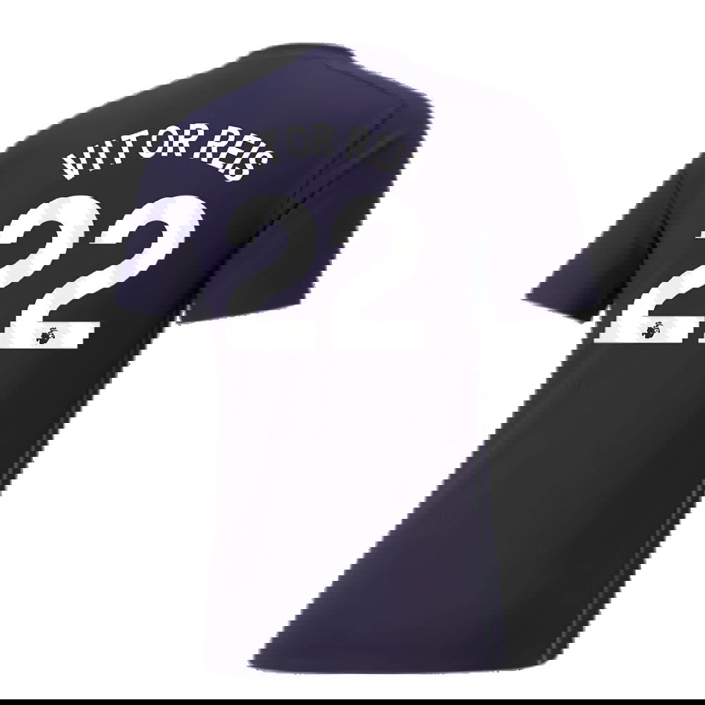 2024-2025 Man City Casuals Tee (Navy) (Vitor Reis 22)