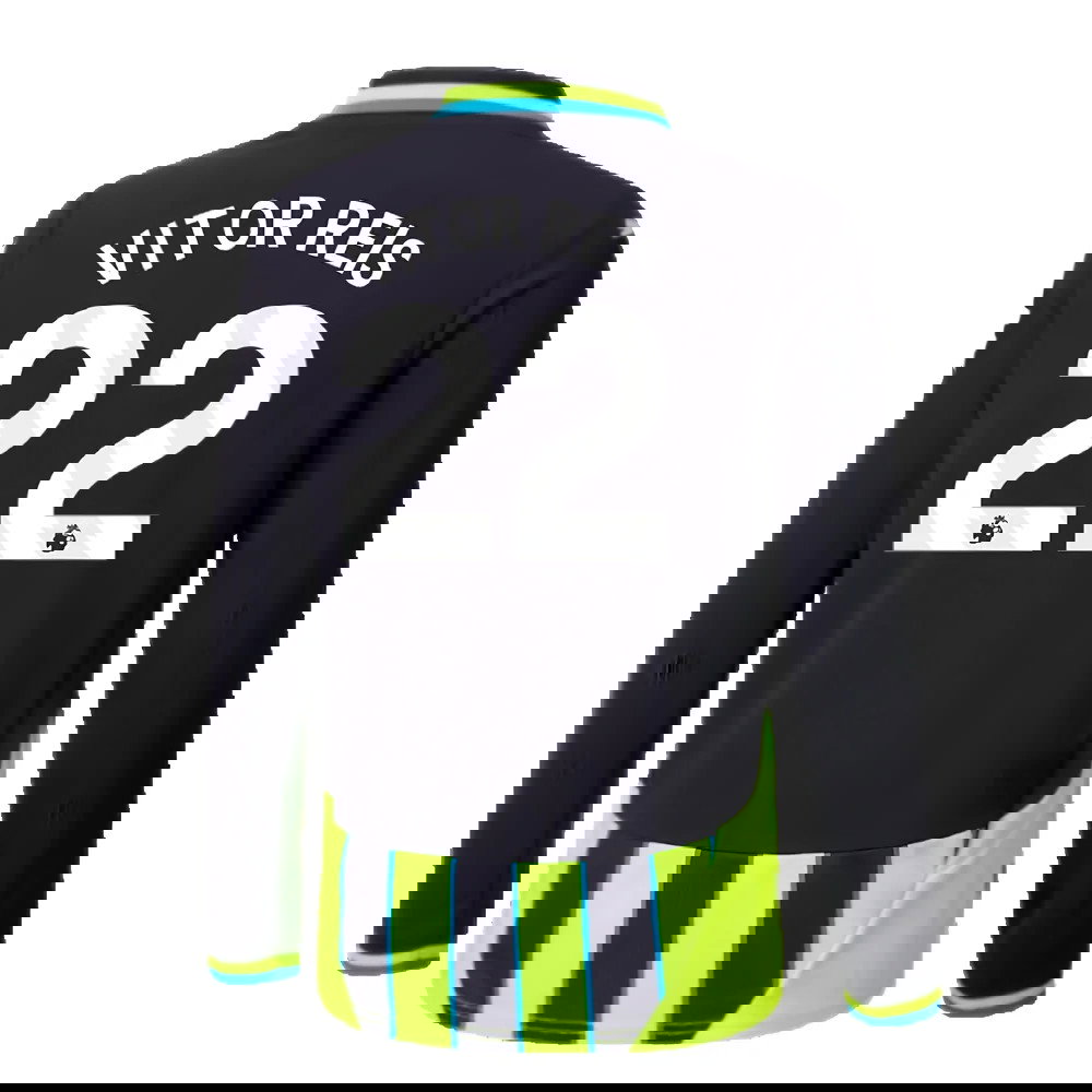 2024-2025 Man City Away Long Sleeve Shirt (Kids) (Vitor Reis 22)