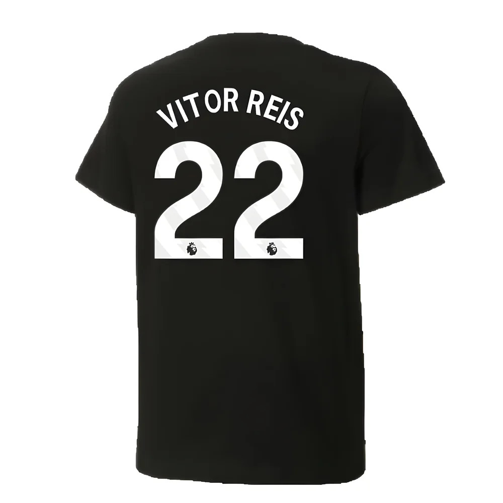 2024-2025 Man City ftblCulture Tee (Black) (Vitor Reis 22)