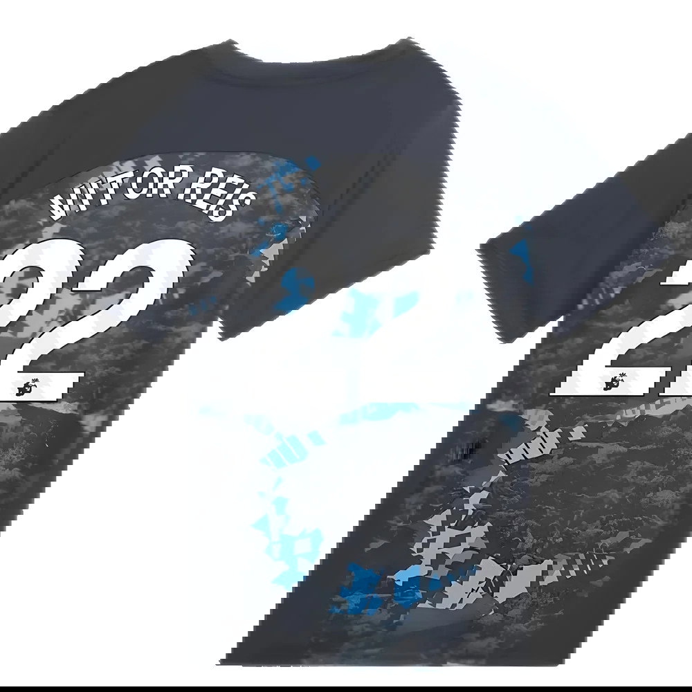 2024-2025 Man City Prematch SS Jersey (Strong Gray) - Kids (Vitor Reis 22)