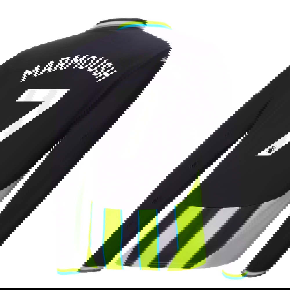 2024-2025 Man City Away Long Sleeve Shirt (Marmoush 7)